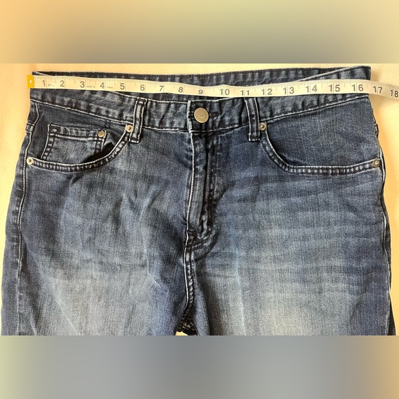 Calvin Klein Jeans Men's Deep Blue Relaxed Straight Jeans W34 L32 - Picture 4 of 13